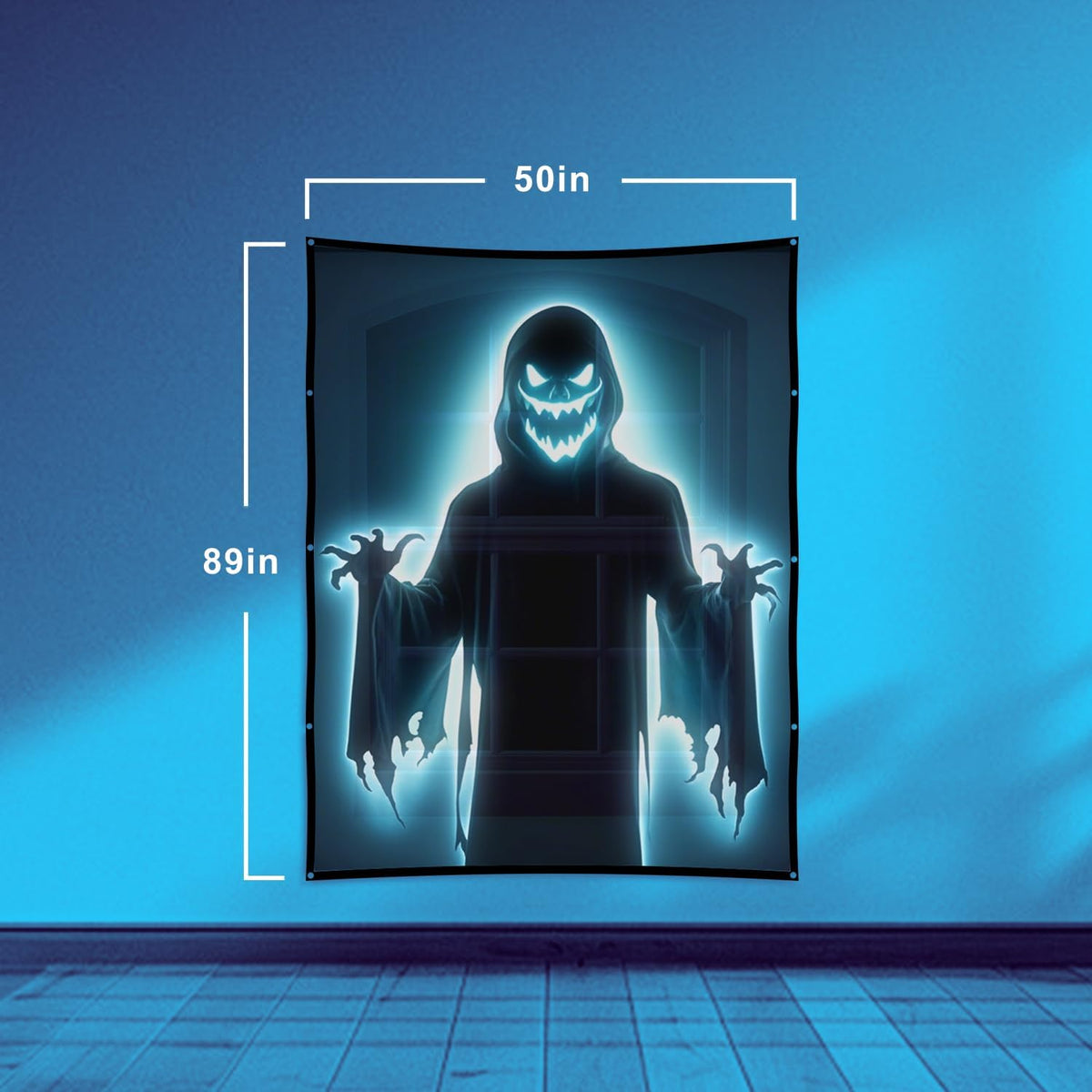 Halloween Projector Hologram Foldable Screen: 100 Inch Portable Anti Crease I...