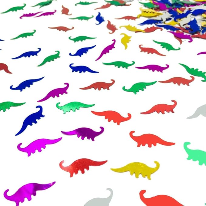 Confetti Dinosaur Confetti Table Metallic Foil Scatter Dino Baby Shower Birthday Theme Party Celebrations Table Decoration Arts Crafts DIY for Little Kids Children Girl Party Favor(Dinosaur)