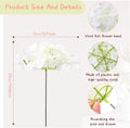zeyune 200 pcs white artificial hydrangea flowers bulk shown in use