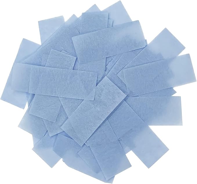 Ultimate Confetti, Baby Blue Biodegradable Confetti - Rectangular Flame-Resistant Tissue Paper Confetti for Cannon and Launcher use – Best for Gender Reveal, Parties, and Concerts - 20 lb, 320 oz