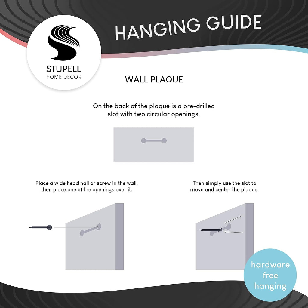 Stupell Industries agp-105 Wall Plaque, 13 x 19 (Pack of 2)