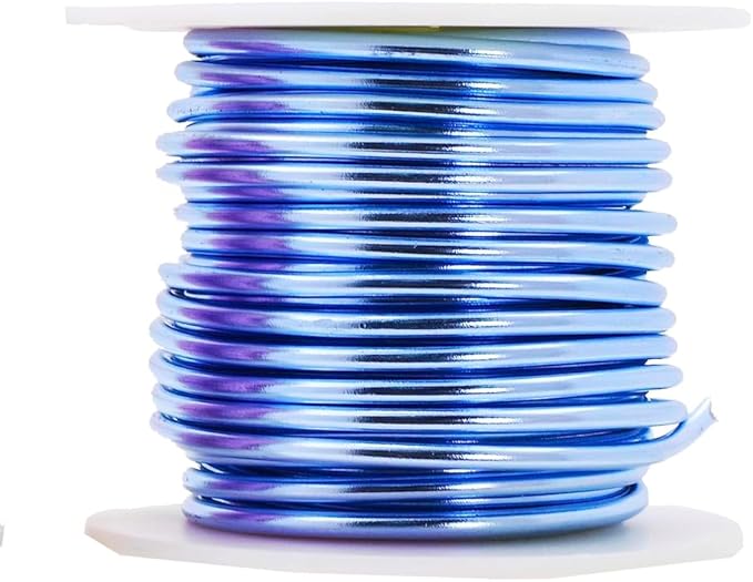 Mandala Crafts 2mm 12 Gauge Pastel Color Anodized Aluminum Wire for Sculpting, Armature, Jewelry Making, Gem Metal Wrap, Garden, Colored and Soft, 4 Rolls