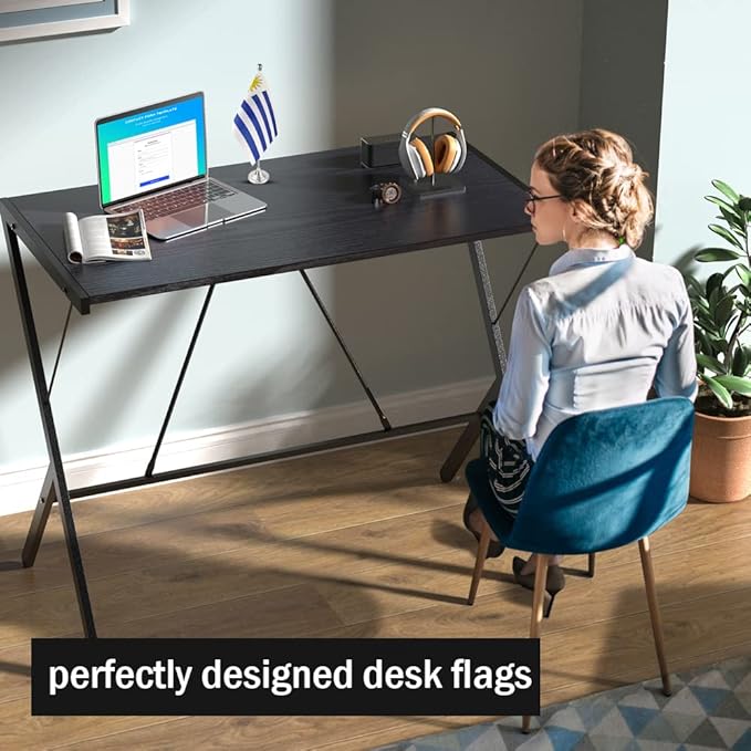 Uruguay Flag Uruguayan Flags, Small Mini Uruguayan Desk Flag, Used for Table Office Classroom Home Patriotic Events Decorations