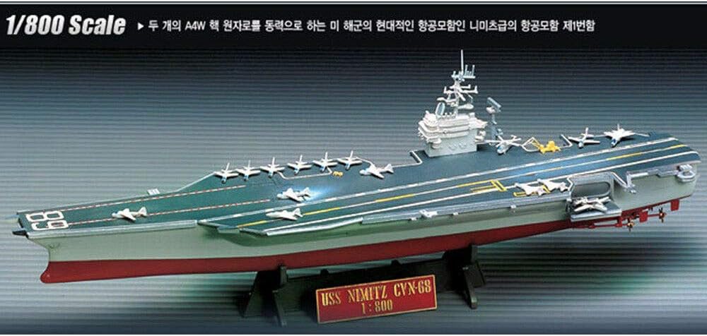 academy 1/800 ac14213 cvn – 68 uss nimitz shown in use