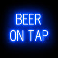 SpellBrite BEER ON TAP Sign | Beer-Related Sign with Neon Look, Blue LED Light Source | 23.0" x 15.0"