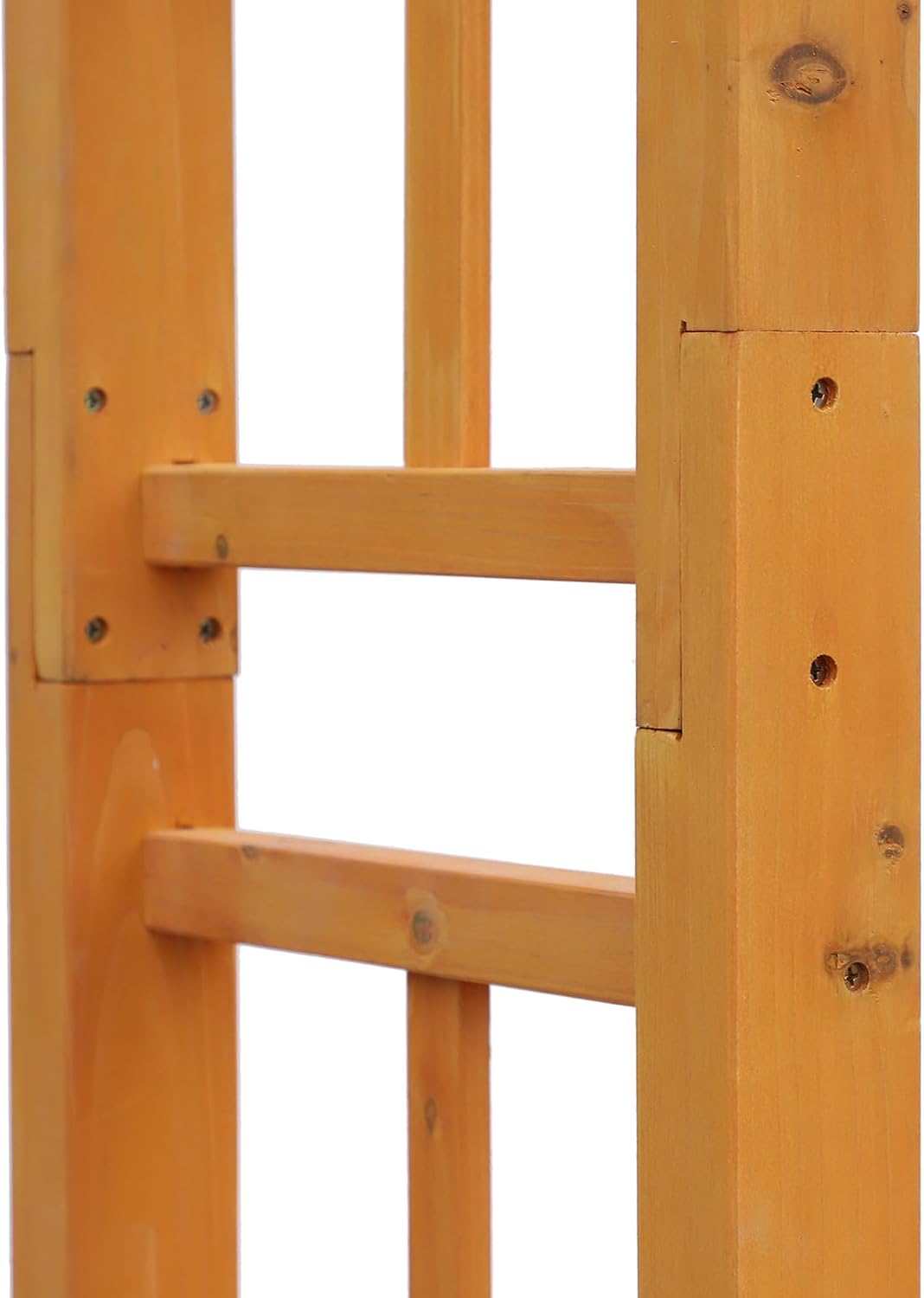 Outsunny 85" Wooden Garden Arbor, Garden Arch for Wedding, Orange