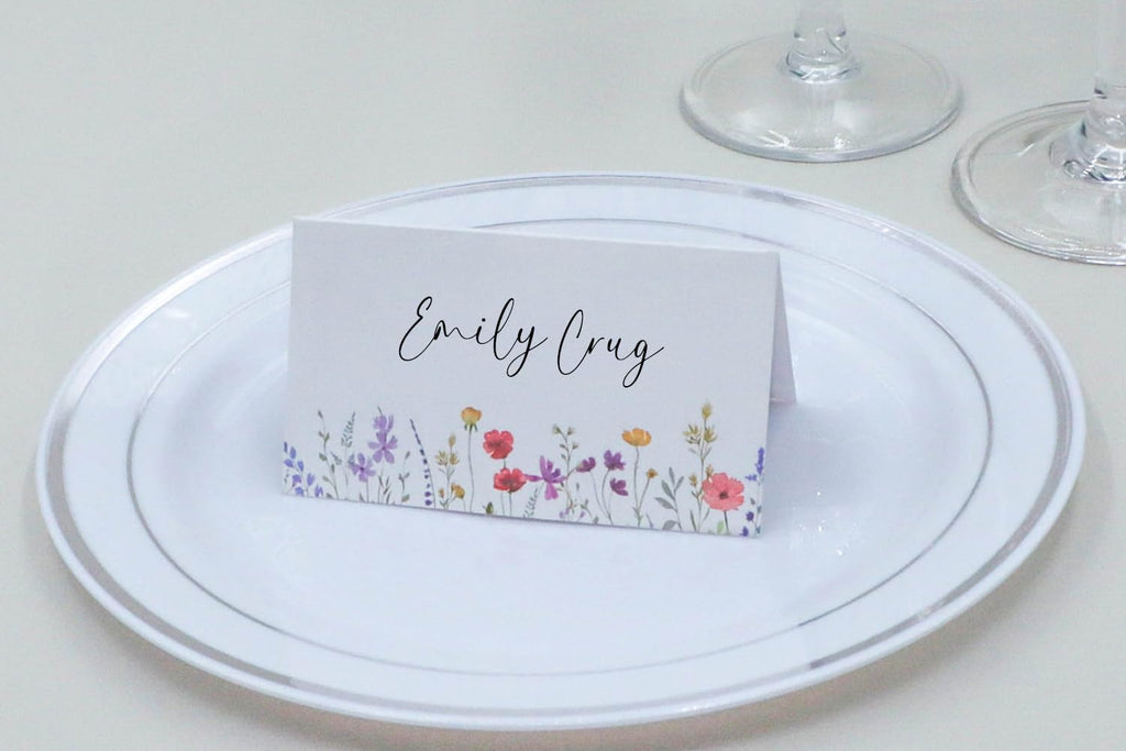 Place Cards for Table Setting Name Cards for Wedding Reception Bridal Shower Seating, Set of 50