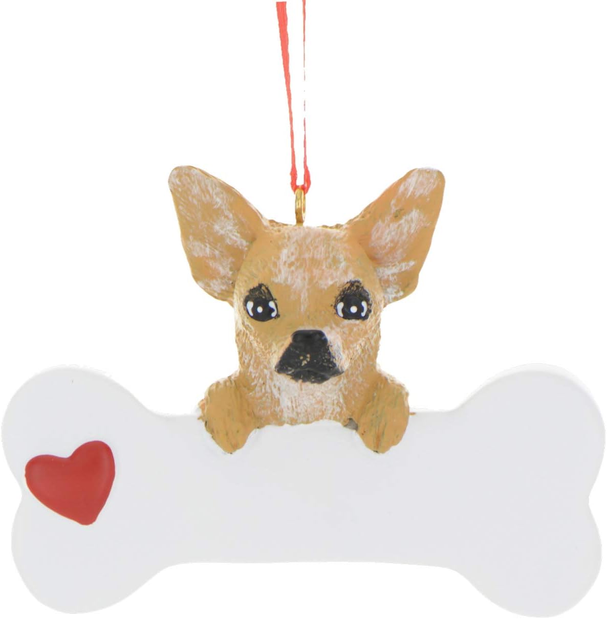 3D Brown Chihuahua Christmas Ornament 2026 - Personalized Chihuahua Ornaments for Christmas Tree Dog Ornaments for Xmas Tree Puppy Xmas Gifts for Dogs Gifts for Dog Lovers & Pets Dogs Bone Treats