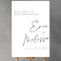 Calligraphy Wedding Welcome Signs, Welcome Sign Wedding, Customized Wedding Welcome Sign, Custom Wedding Welcome Sign