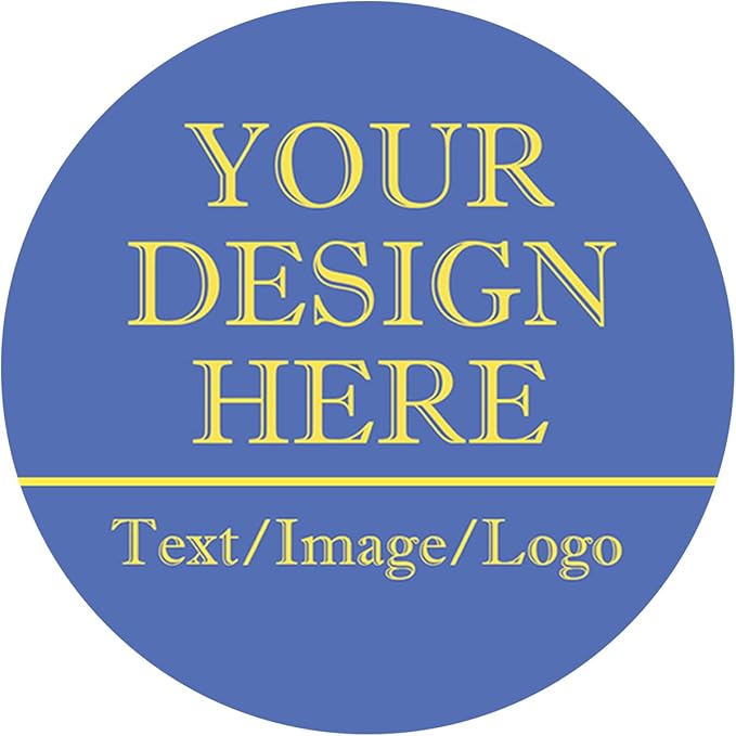 Custom Stickers 70-1000 Personalized Labels for Birthday Party Wedding, Customized Stickers for Business Logo(Round)