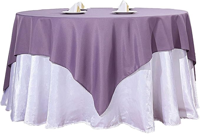 Efavormart 70" Square Linens Violet Amethyst Wholesale Linens Polyester Square Linen Tablecloth for Wedding Banquet Restaurant