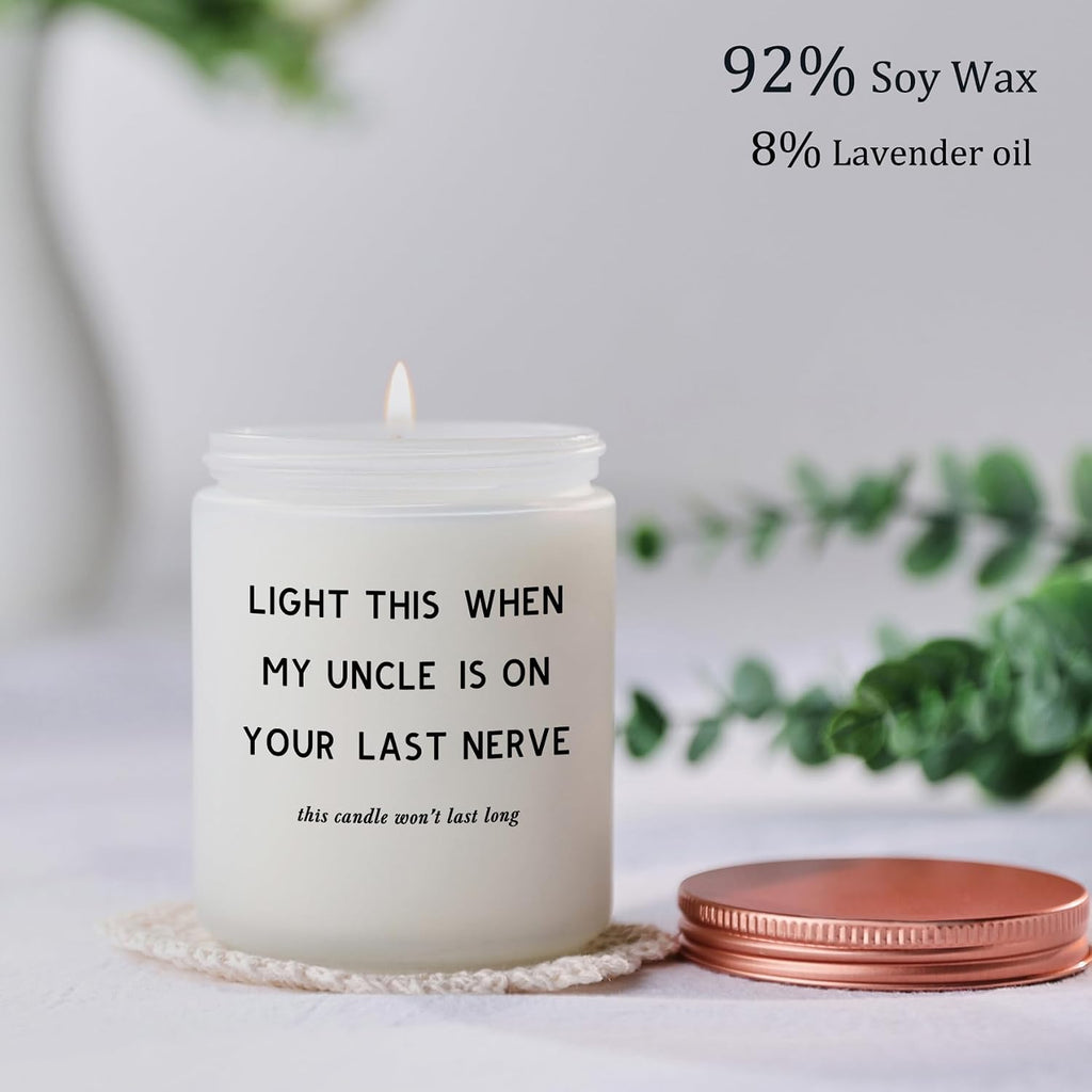 Funny Aunt Gift Ideas - Mother’s Day Gifts for Aunt, Humor Birthday Gifts for Auntie Future New Aunt Candle Present from Niece or Nephew, Best Aunt Ever Gift
