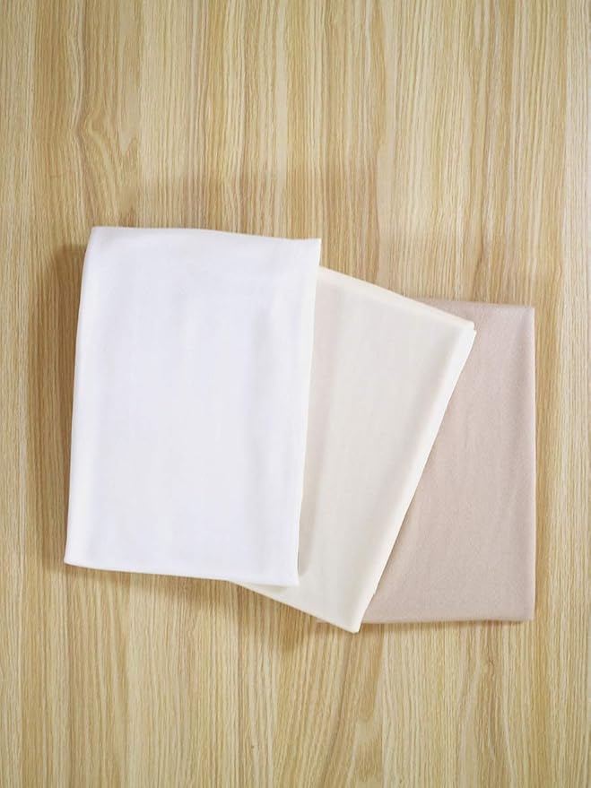 Lookein Chiffon Arch Fabric Drapes for Wedding Arbor Ceremoney Backdrop Decoration Stair Swag, 3 Panels 30" Wide 6 Yards, Cream & Nude