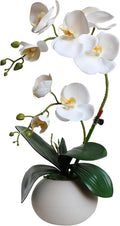 forlaoers tall 17" white real touch orchid artificial, main product view