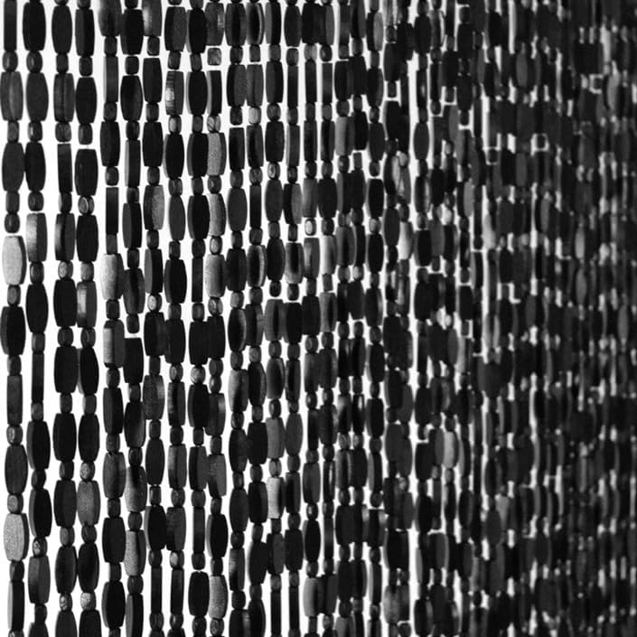 52 strands black wood bamboo beaded curtain for, main product view