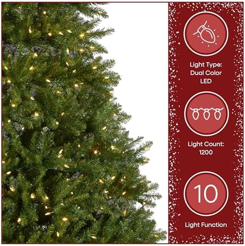 national tree company 10ft pre-lit dunhill fir artificial, package contents