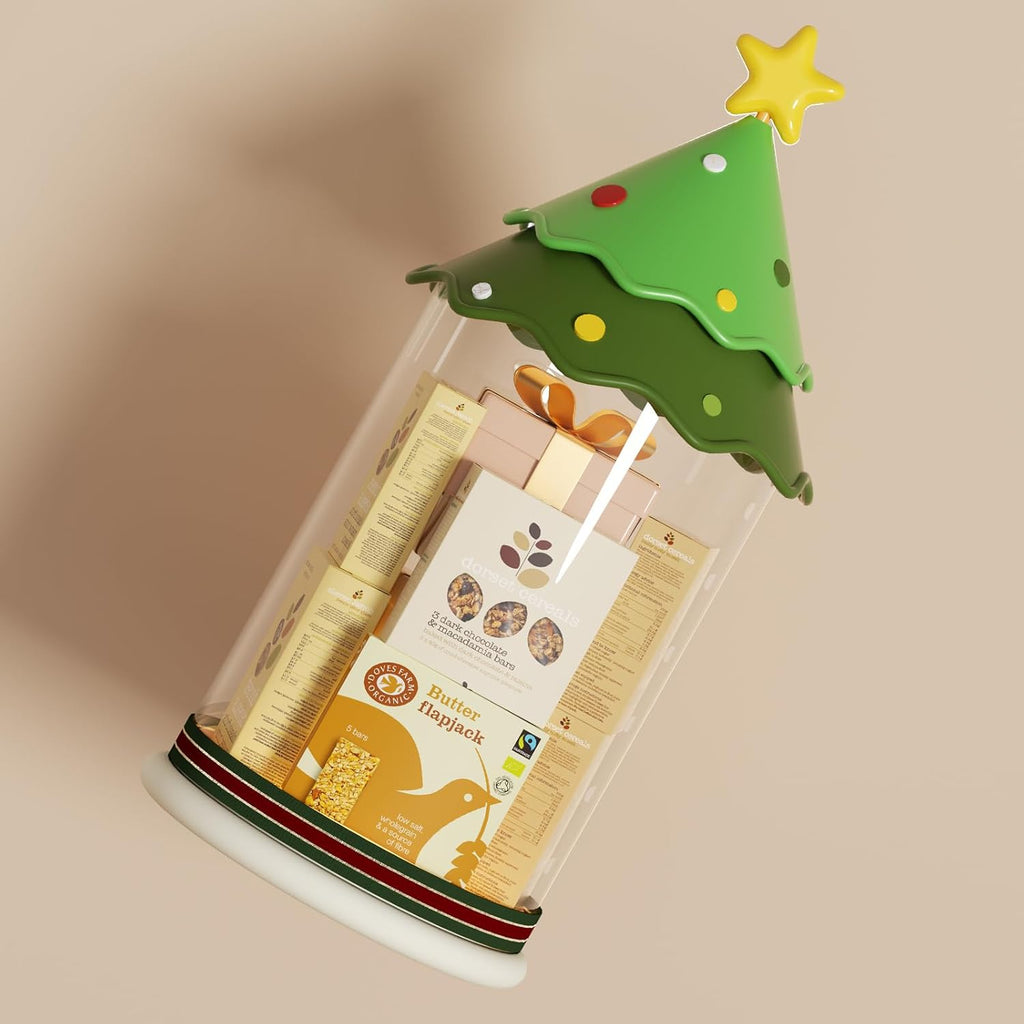 Transparent PVC Storage Tube with Door - Vertical Organizer for Plush Storage Organizer, Home Organization Tube for Soft Items(Green Christmas Tree Style, 1-layer)