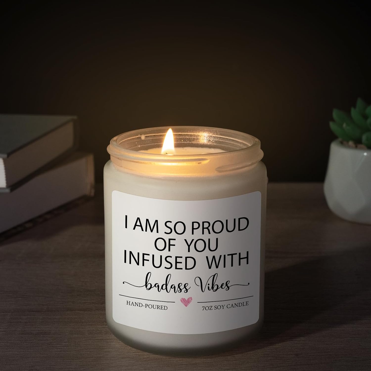 Funny Congratulations Candle, Congratulations Gifts for Women, Proud of You Gifts, Promotion Gift, Badass Gift for Women, Men, College Graduation, Divorce, New Job, Congrats Presents for Her Friend