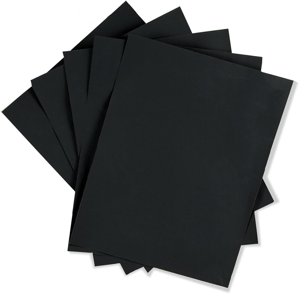 Hygloss Products Black Silhouette Paper – Tracing Portrait Drawing Crafts Paper - 8-1/2 x 11 Inch, 25 Sheets