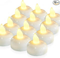Homemory 12 Pack 200 Hours Flameless Floating Candles, Warm White Led Flickering Tealight Candles in Bulk, Decor for Wedding, Party, Centerpiece, Pool, Christmas