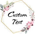 Custom Stickers for Weddings, Birthdays & Businesses - Personalized Labels with Your Logo - Waterproof, Fade and Heat Resistant - Pack of 100-1000 (Wreath K, 3.5 Inch)
