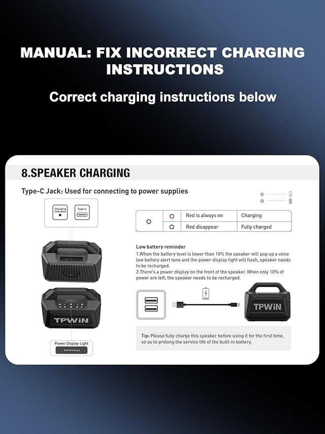 Portable Bluetooth Speakers - Wireless Speaker 80W Peak, Loud Speaker with Light, Strong Bass, BT 5.3, TWS, IPX6 Waterproof, 20H Playtime for Home Party Outdoor Beach Camping - Red