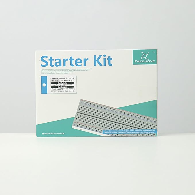 Freenove Ultimate Starter Kit for Raspberry Pi 5 4 B 3 B+ 400 Zero 2 W, 962-Page Detailed Tutorial, Python C Java Scratch Processing Code, 223 Items, 128 Projects (Raspberry Pi NOT Included)