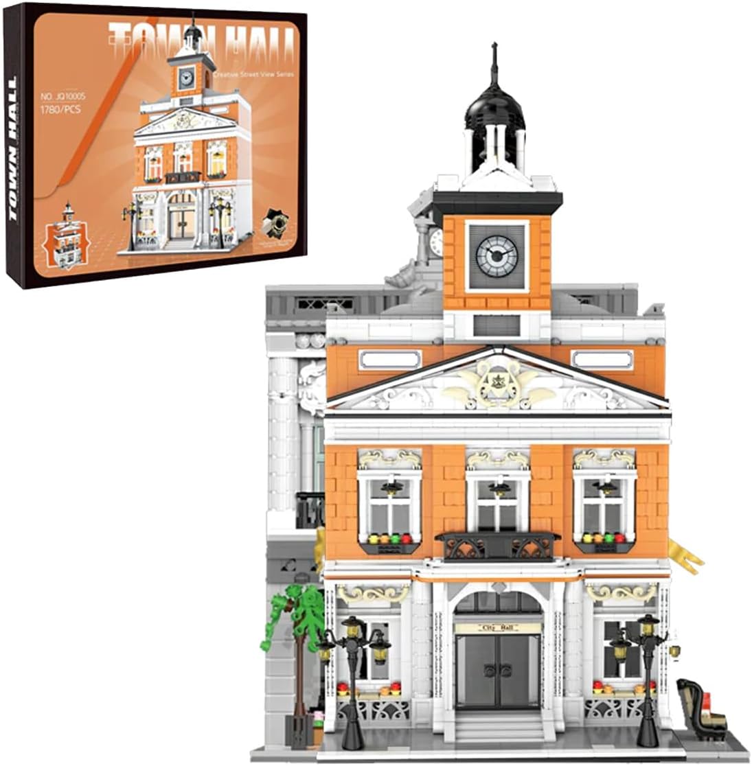 city hall architecture mini building sets for adults shown in use