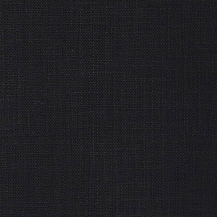 Signature Linen™ by D'Moksha, 100% Pure Linen Black Table Runner 14x120 in