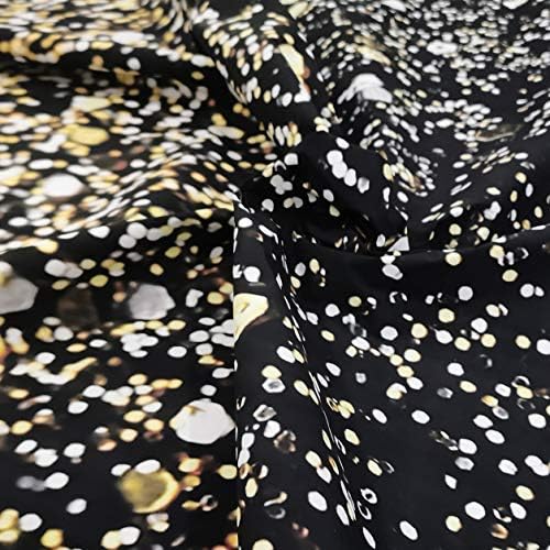 SJOLOON Black and Gold Backdrop Gold Spots Backdrop Vinyl Photography Backdrop Vintage Background for Family Birthday Party Newborn Studio Props 11547(8x6FT)