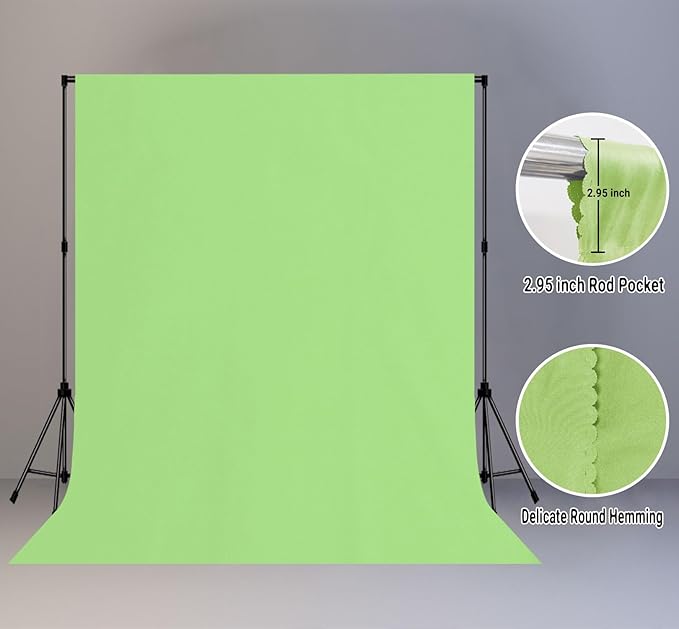 Large Screen Backdrop 10x10FT Light Green Background Cloth Photo Studio Shooting Props