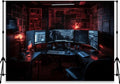 Computer Photo Backdrop Computers Hacker Room Background for Photography Party Room Decorations Photo Booth Props Supplies YUNBSJ007