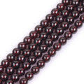 gem-inside natural aaa garnet 8mm smooth loose beads, main product view