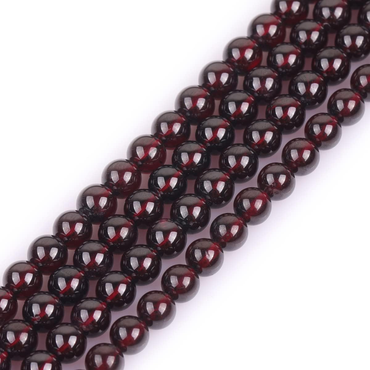 gem-inside natural aaa garnet 8mm smooth loose beads, main product view