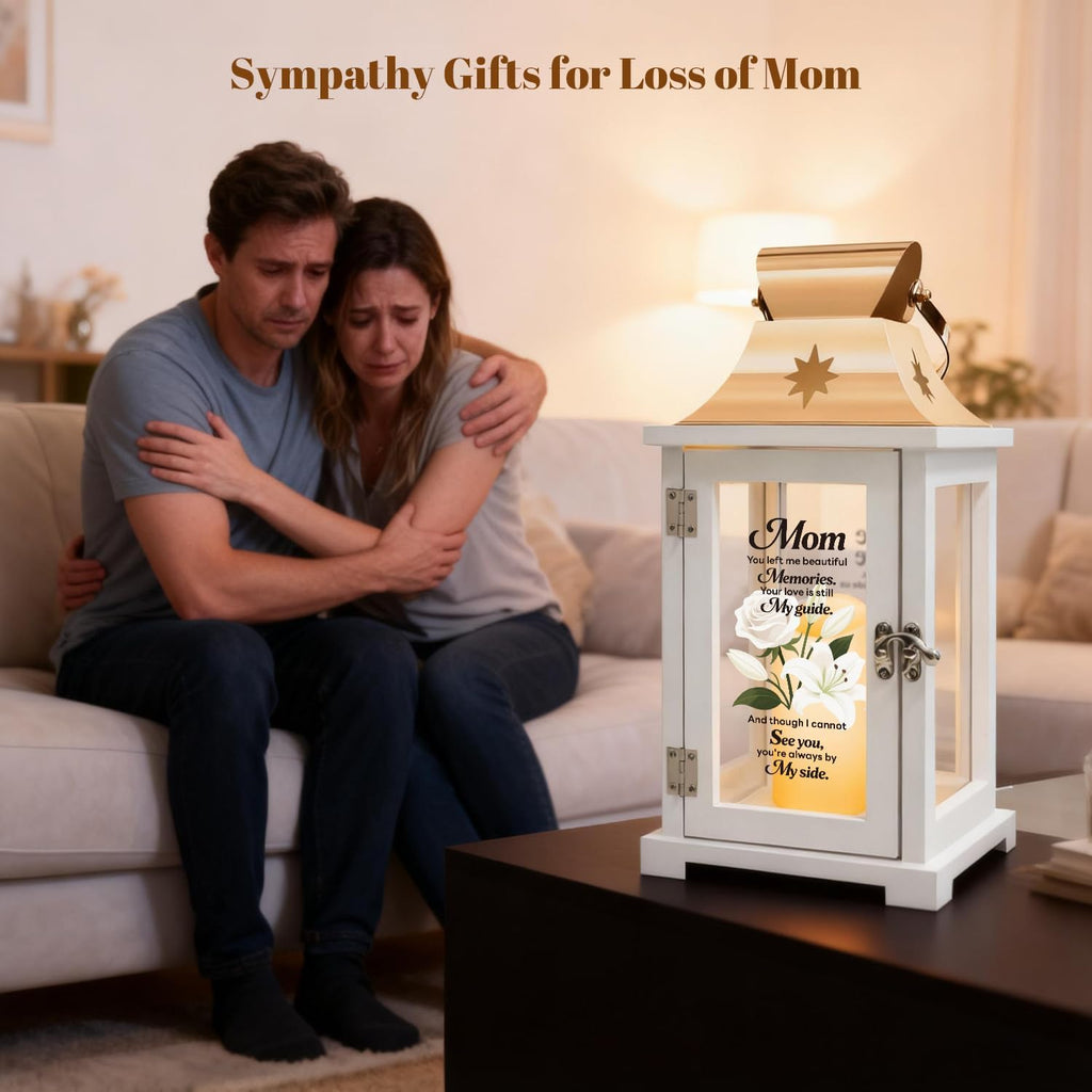 Memorial Lantern, Sympathy Gifts for Loss of Mom, Memorial Gifts, Bereavement Gifts, Celebration of Life, Funeral Lantern for Loss of Mom