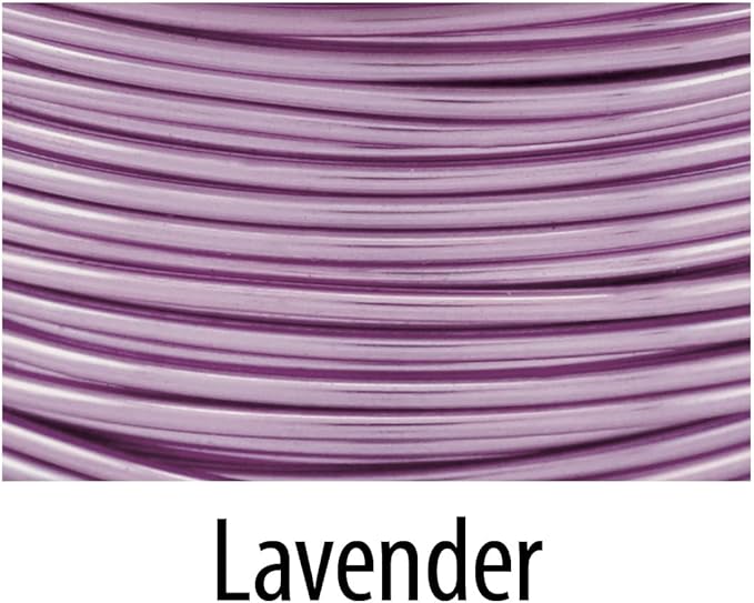 Artistic Wire, 18 Gauge Tarnish Resistant Colored Copper Craft Jewelry Wrapping Wire, Lavender, 10 yd