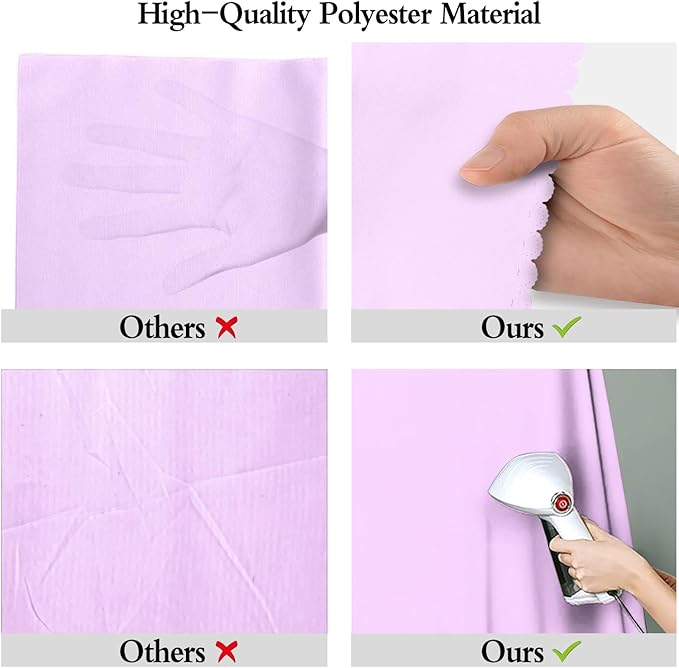 Light Purple Portrait Backdrop 8x10ft Zoom Meeting Photo Studio Shooting Props