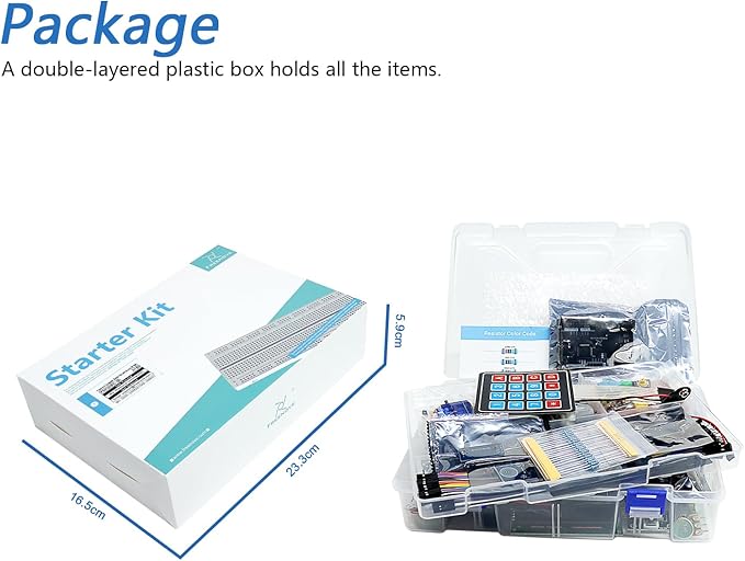 Freenove Complete Starter Kit with Board V5 Rev4 Mini (Compatible with Arduino IDE), Arm Cortex-M4 Microcontroller, 474-Page Detailed Tutorial, 343 Items, 90 Projects