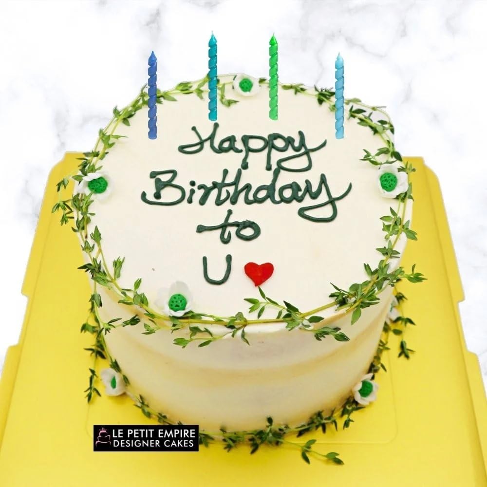 Unique Blue & Green Spiral Birthday Candles - 10ct, Vibrant Colors - Perfect For Parties, Cake Decorations & Celebrations