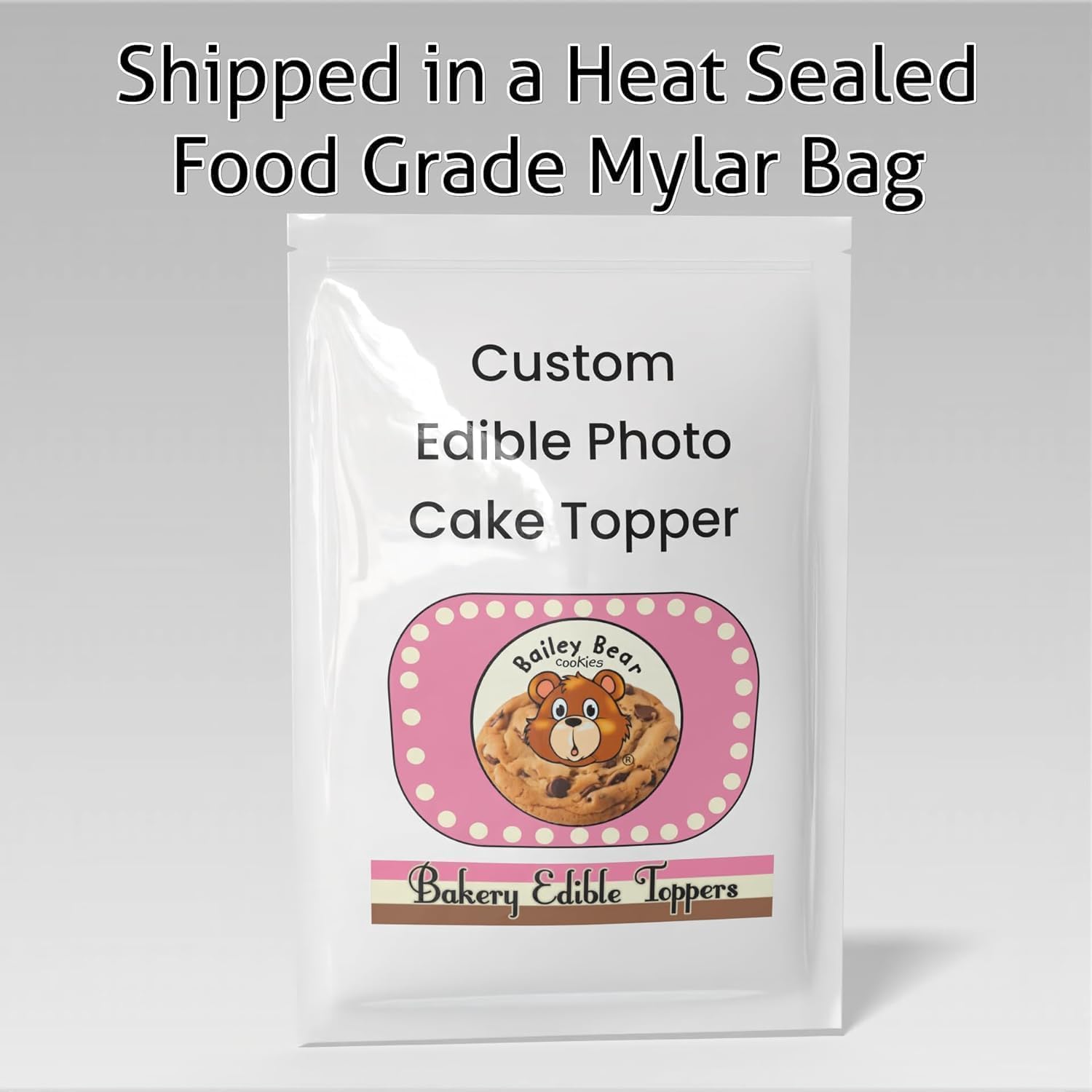 CUSTOM EDIBLE PHOTO CAKE TOPPER: Make Your Celebration Truly One-Of-A-Kind! Upload Your Photo, Personalized Topper. MADE IN A BAKERY 5", 6", 7", 8", or 9" round. Add a Burn-Away too!