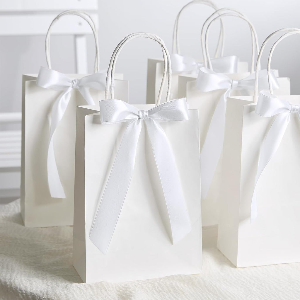 100 Yards 1 Inch White Satin Ribbon, Solid Craft Fabric Ribbon for Christmas Gift Wrapping, Bows Making, Flower Bouquet, Wedding Party Decoration