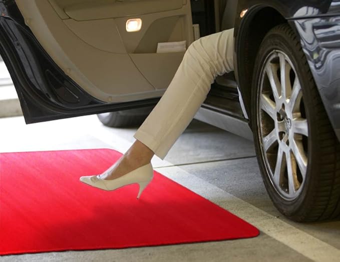 House, Home and More Red Carpet Aisle Runner - 3 Ft x 10 Ft - Real Carpet, Bound Edges, Low Pile Height, Stain Resistant, Event Runway Rug for Wedding, Hollywood Movie Award Ceremony Party Decoration