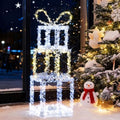 tangkula set of 3 stacked lighted gift boxes, main product view