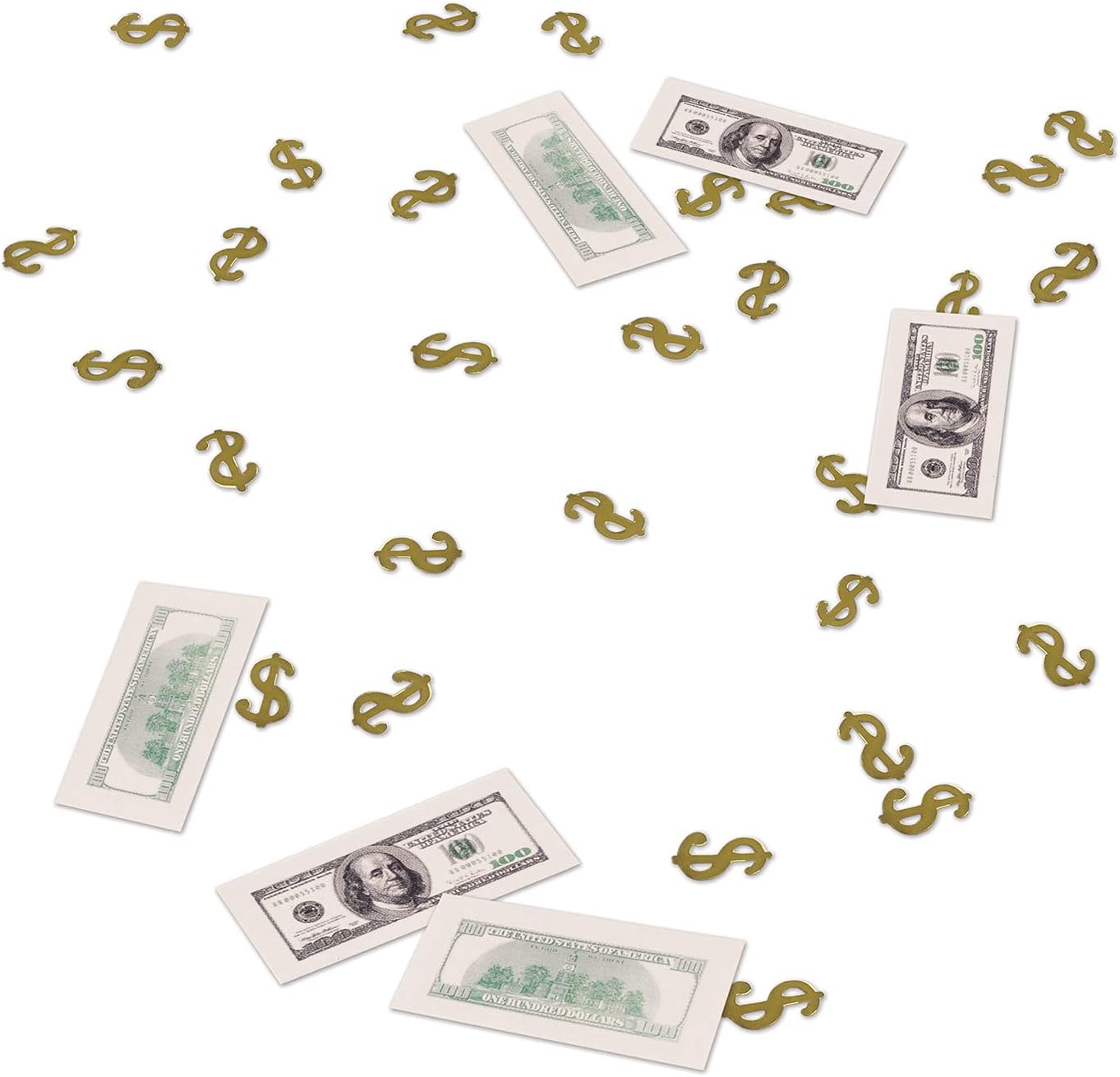 Big Bucks Print-Fetti Party Accessory (1 count) (.5 Oz/Pkg)
