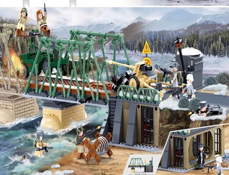 general jim's military brick building set - world, package contents