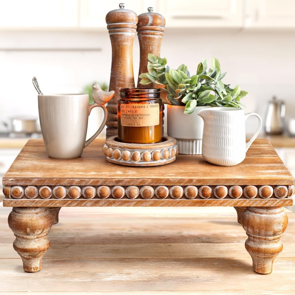 felt creative home goods decorative wood risers for, main product view