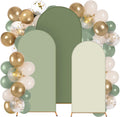 foilswirl 34 pcs sage green arch cover and, main product view