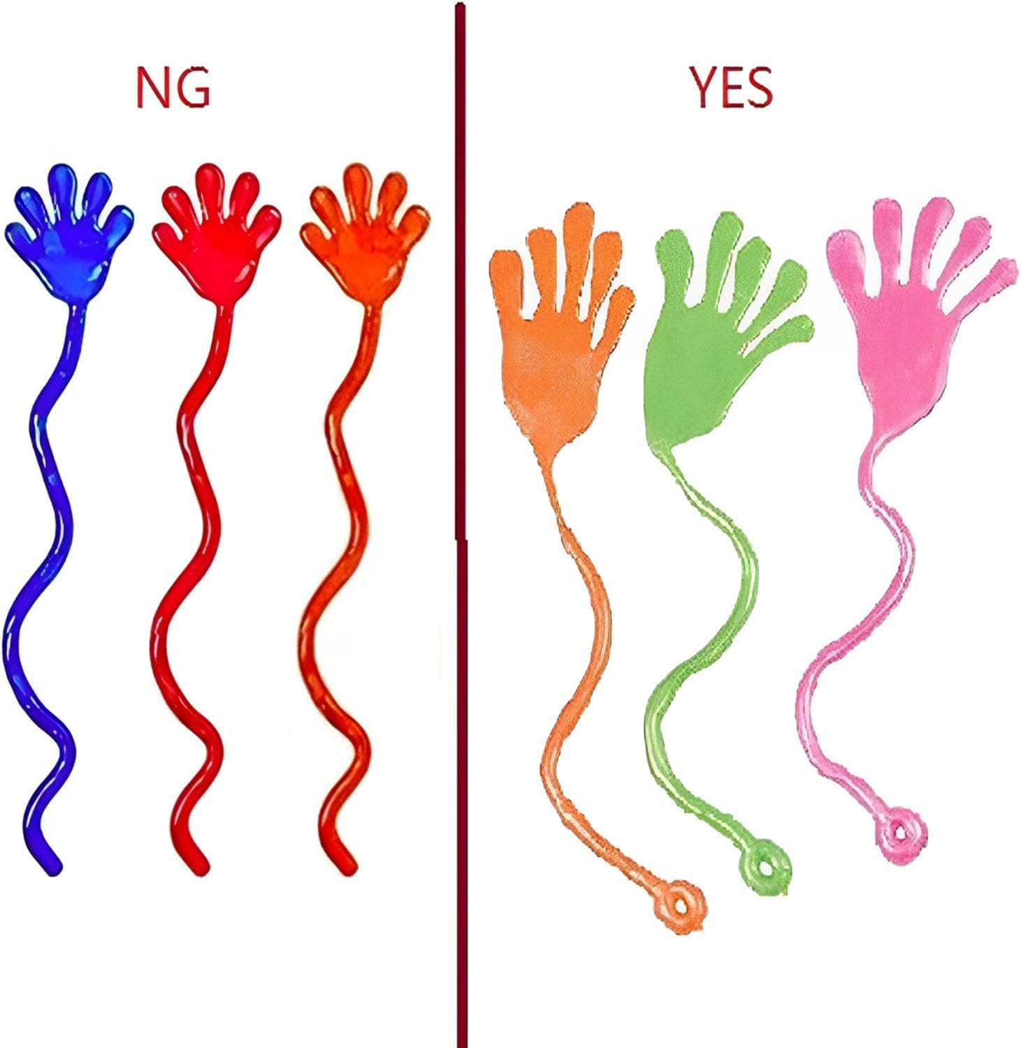 Tuko 20PCS Sticky Hands, Sticky Finger, Kids' Party Favor Sets, Fun Toys, Party Favors, Wacky Fun Stretchy Sticky Hands, Halloween Party Favors, Birthday Parties, Toys for Sensory Kids,20PCS