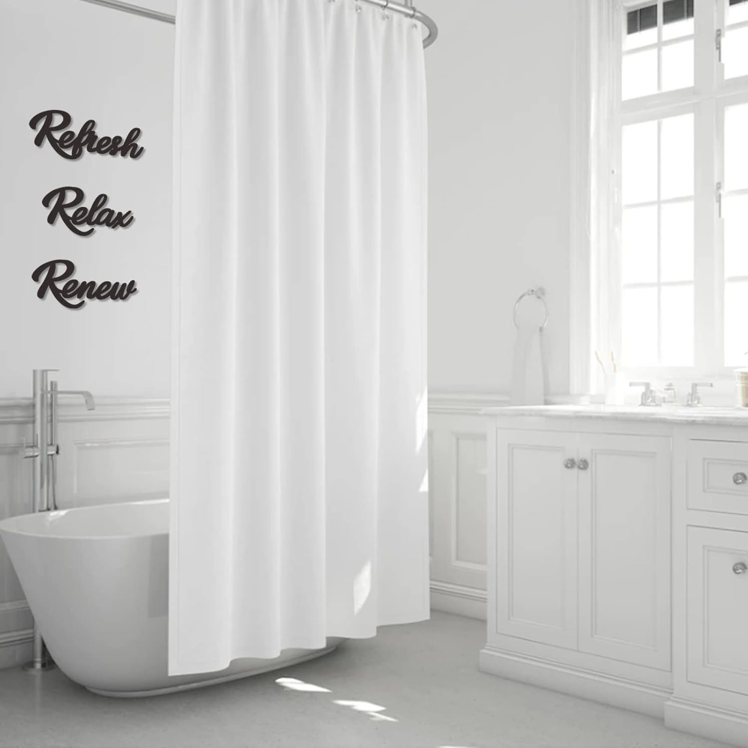 3 Pieces Bathroom Decor Black Wooden Bath Room Sign Bathroom Wall Art Farmhouse Relax Renew Refresh Sign (black)
