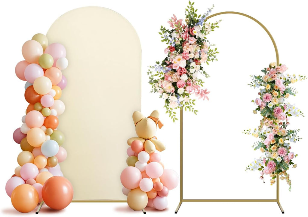 arch backdrop stand and cover set, metal balloon, main product view
